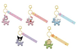 Sanrio Balloon Series sleutelhanger met handriem Hello Kitty en vrienden display (12)