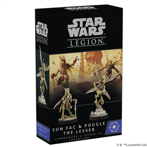 Star Wars legion Sun Fac &amp; Poggle de Kleine Komma