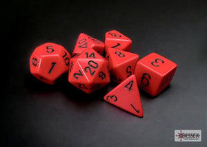 Dobbelsteenset Opa Poly Rood/Zwart (7)