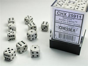 Dobbelsteenset Spec 12mm Arctic Camo D6 (36)