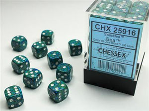 Dobbelsteenset Spec 12mm Sea D6 (36)