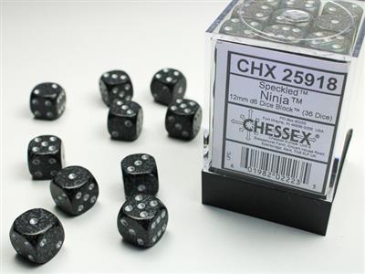Dobbelsteenset Spec 12mm Ninja D6 (36)