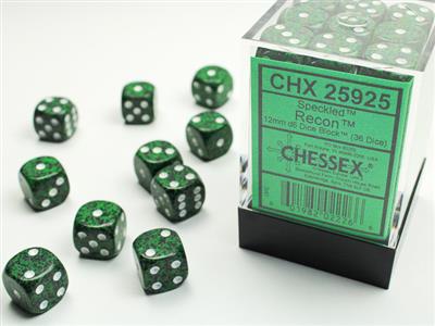 Dobbelsteenset Spec 12mm Recon D6 (36)
