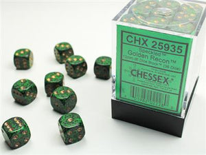 Dobbelsteenset Spec 12mm Gold Recon D6 (36)