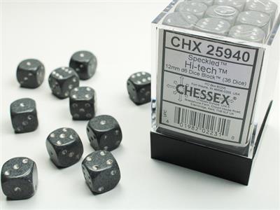 Dobbelsteenset Spec 12mm Hi-Tech D6 (36)