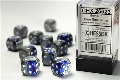 Dobbelsteenset Gemi 16mm Blue-Steel Wh D6 (12)