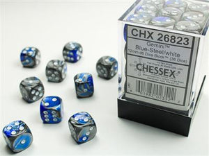 Dobbelsteenset Gemi 15mm Blue-Steel Wh D6 (36)