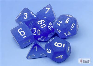 Dobbelsteenset Frost Poly Blauw-Wit (7)
