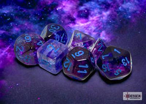 Dobbelstenen set nebula luminary nocturnal/blauw (7)