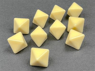 Dobbelsteenset Opa Ivoor Zak van 10 Blanco D8