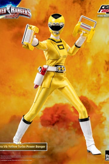 Power Rangers Turbo FigZero Actie Afbeelding 1/6 Yellow Turbo Power Ranger 30 cm