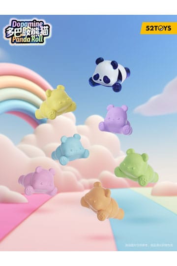 Panda Rolgordijndoos Figuren Assortiment Dopamine Panda's 3 cm (6)