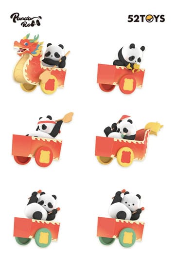 Panda Rolgordijn Box Figuren Assortiment Dragon Boat Racing 10 cm (4)