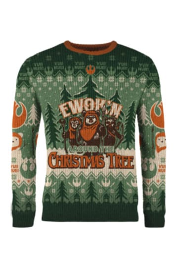 Star Wars Kersttrui Ewok'n rond de kerstboom