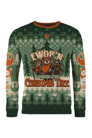 Star Wars Kersttrui Ewok'n rond de kerstboom