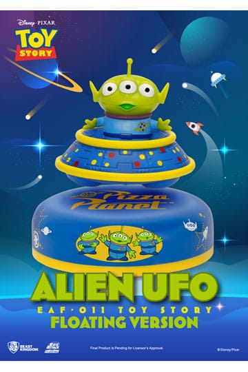 Toy Story Egg Attack Drijvend Model Alien UFO 6 cm