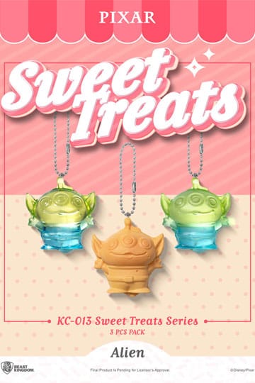 Pixar Sweet Treats-serie Keychains 3-pack 4 cm