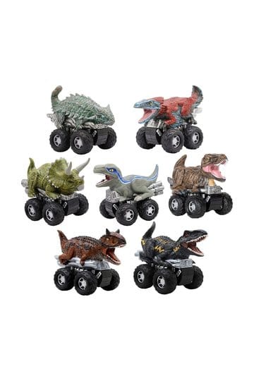 Jurassic World Zoom Riders-voertuig met actiefigurenassortiment (24)