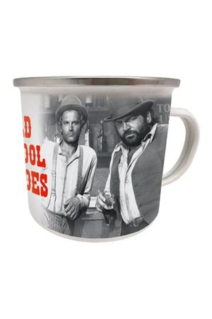 Bud Spencer &amp; Terence Hill Emaille Mok Old School Heroes