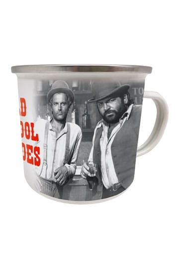 Bud Spencer &amp; Terence Hill Emaille Mok Old School Heroes