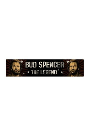 Bud Spencer tin teken met magneet de legende 16 x 3,5 cm