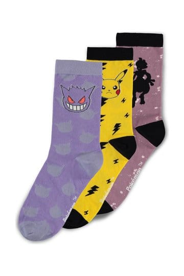 Pokémon-sokken 3-pack crew 43-46