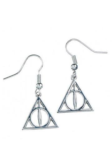 Harry Potter Deathly Hallows -oorbellen (verzilverd)