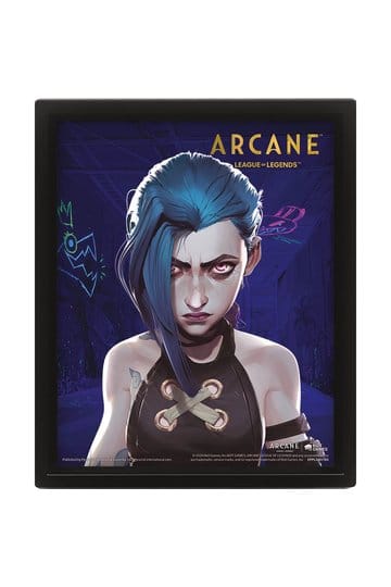 League of Legends Arcane 3D lenticulaire poster Jinx-VI