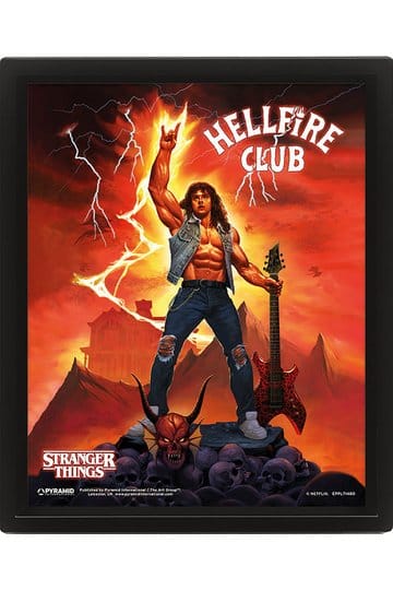 Stranger Things 4 3D lenticulaire poster Hellfire eerbetoon