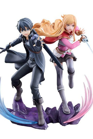 Sword Art Online-beeld 1/7 Progressieve Scherzo van Diepe Nacht Kirito &amp; Asuna-set