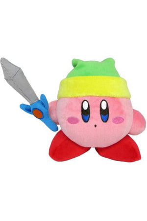 Kirby Pluche Figuur Kirby met Zwaard 12 cm