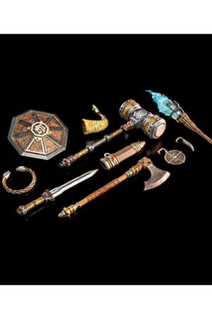 Mythische legioenen: rijzende zonen actiefiguur accessoires dwergwapens