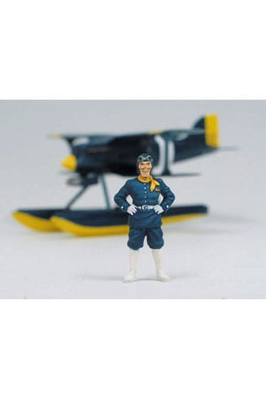 Porco Rosso-modelset met figuur 1/48 Curtiss R3C-0 watervliegtuig en Curtis