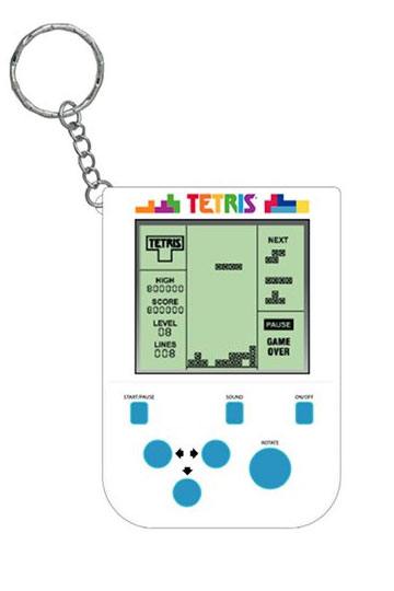 Tetris mini retro handheld videogame sleutelhanger