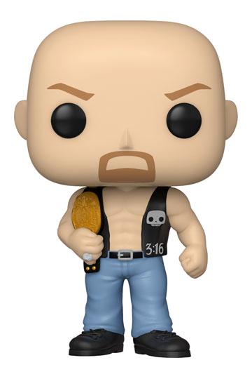 WWE Pop! Vinylfiguur SC Steve Austin met riem 9 cm