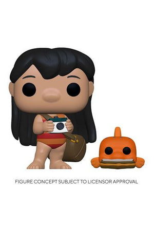 Lilo & Stitch Pop! & Buddy vinyl figuur lilo w/pudge 9 cm