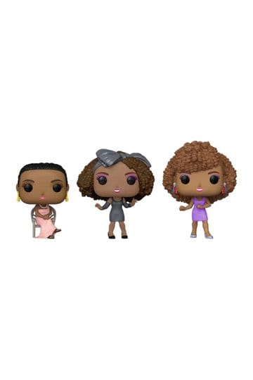 Whitney Houston POP! Icons vinylfiguren, 3-pack, exclusieve editie, 9 cm