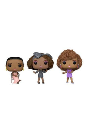 Whitney Houston POP! Icons vinylfiguren, 3-pack, exclusieve editie, 9 cm