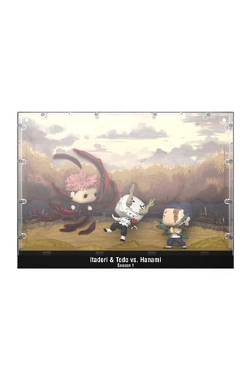 Jujutsu Kaisen POP Moments vinylfiguren Itadori &amp; Todo vs Hanami 9 cm