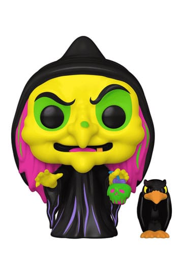 Sneeuwwitje Pop & Buddy! Animatie vinyl figuur vermomde kwaadaardige koningin met raven (zwart licht) exclusieve 9 cm