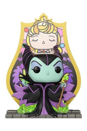 Disney Pop! Deluxe vinyl figuur maleficent (glas) 9 cm