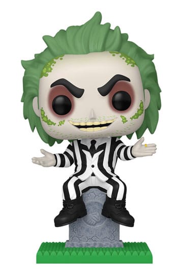 Beetlejuice pop! Plus films vinyl figuur Beetlejuice met Tombstone 9 cm
