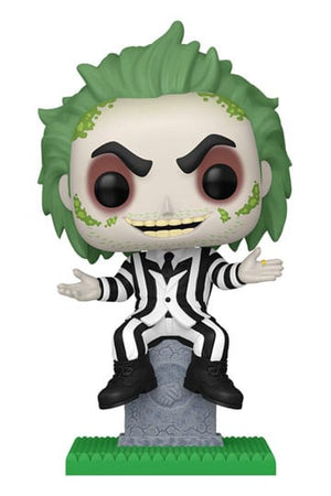 Beetlejuice pop! Plus films vinyl figuur Beetlejuice met Tombstone 9 cm