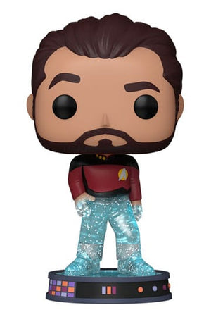 Star Trek Transporter Pop! Plus films vinyl figuur riker 9 cm