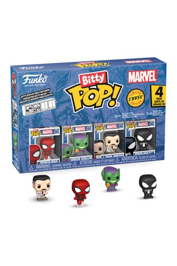 Spider-Man Bitty Pop! Vinyl Afbeelding 4-pack Serie 1 2 cm
