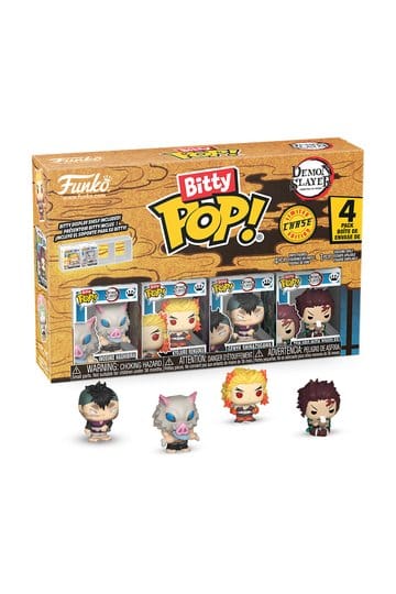 Demon Slayer: Kimetsu geen Yaiba Bitty POP! Vinyl Figuur 4-Pack Inosuke 2,5 cm