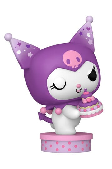 Hello Kitty en vrienden pop! Vinylfiguur kuromi met cake (20e verjaardag) 9 cm