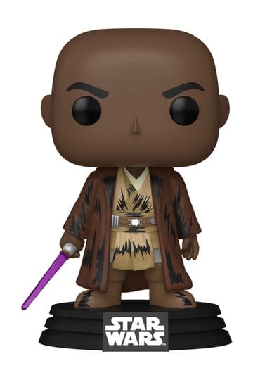 Star Wars: Mandalorian & Grogu POP! Vinylfiguur Mace Windu (Retro) 9 cm