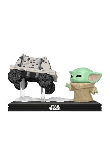 Star Wars: The Mandalorian en Grogu POP! Moment vinylfiguren Grogu met Polar Mouse Droid 9 cm