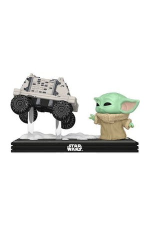Star Wars: The Mandalorian en Grogu POP! Moment vinylfiguren Grogu met Polar Mouse Droid 9 cm